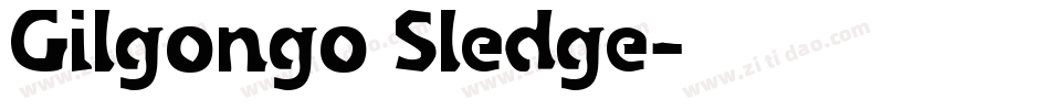 Gilgongo Sledge字体转换
